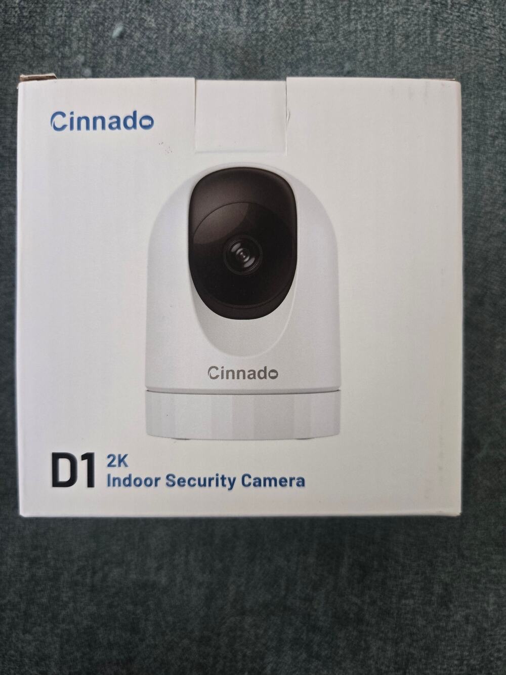 Cinnado Security Camera Indoor-2K 360° App, 2-Way Audio, Night Vision, 2.4Ghz
